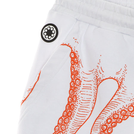 OCTOPUS Pantalone Corto Tuta Uomo Outline Short White da uomo
