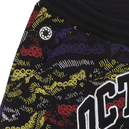 OCTOPUS Pantalone Corto Tuta Uomo Deco Sweatshort Black da uomo