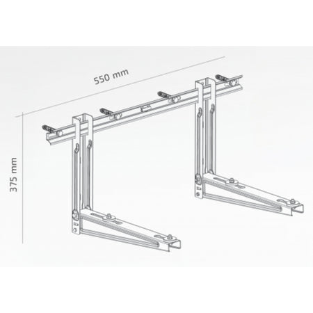Superior Air Fix Pro 55 Staffa per condizionatori d’aria 200kg