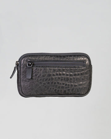 Elettra - Pochette da Donna in Vera pelle Grigia