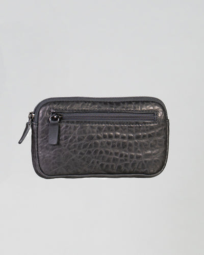 Elettra - Pochette da Donna in Vera pelle Grigia