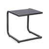 Tavolino Taylor struttura in alluminio per arredo casa da 40 x 40 cm