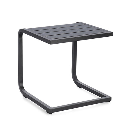 Tavolino "Taylor" struttura in alluminio per arredo casa da 40 x 40 cm