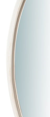 Biscottini Specchiera da parete verticale/orizzontale in legno finitura bianca anticata L72XPR4,5XH122 cm Made in Italy