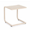 Tavolino Taylor struttura in alluminio per arredo casa da 40 x 40 cm