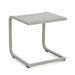 Tavolino Taylor struttura in alluminio per arredo casa da 40 x 40 cm