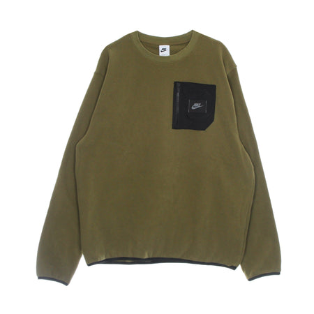 Nike Felpa Girocollo Uomo Sportswear Spu Therma-fit Polar Fleece Crew Hazel Rush/black/black da uomo