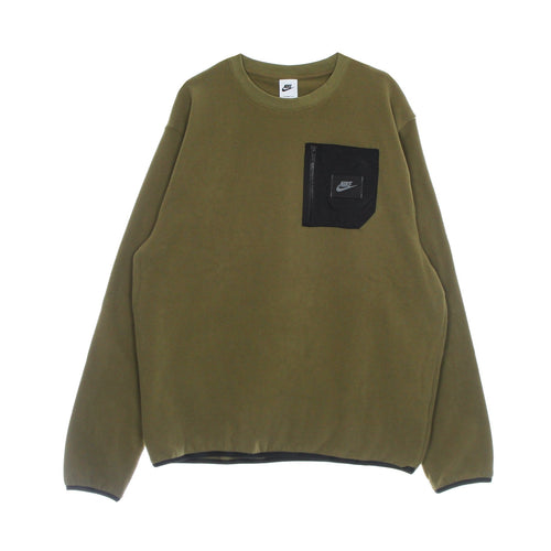 Nike Felpa Girocollo Uomo Sportswear Spu Therma-fit Polar Fleece Crew Hazel Rush/black/black da uomo