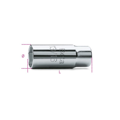 BETA 956C 20.8MM - 1 chiave a bussola con attacco quadro femmina 1/2 per candele d'accensione
