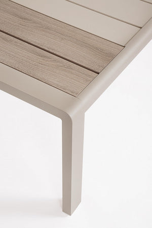 Salotto con poltrone e tavolino "Elna" struttura in alluminio per veranda e giardino