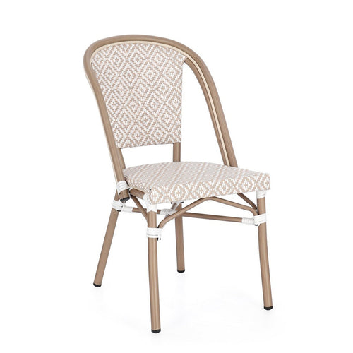 Sedia Silveira struttura in alluminio seduta in textilene per interni ed esterni