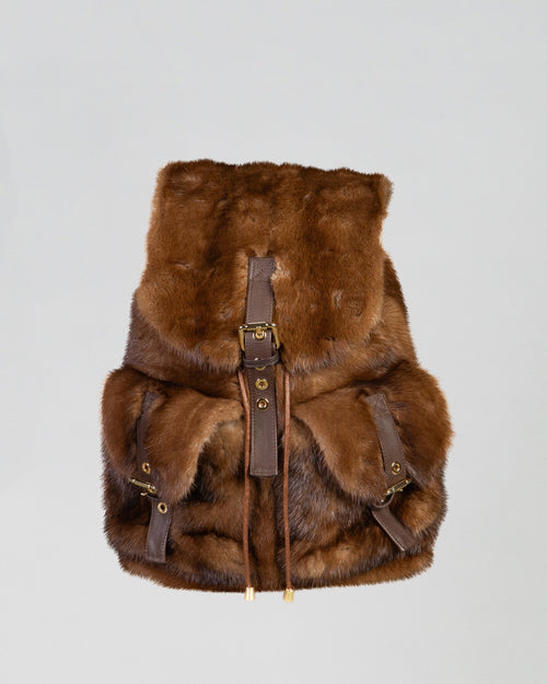 Artemisia - Zainetto da donna in Vera Pelliccia di Visone