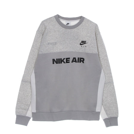 Nike Felpa Girocollo Uomo Sportswear Air Brushed-back Crew Lt Iron Ore/htr/phantom/black da uomo