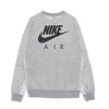 Nike Felpa Girocollo Uomo Sportswear Air Brushed-back Crew Lt Iron Ore/htr/phantom/black da uomo