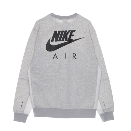 Nike Felpa Girocollo Uomo Sportswear Air Brushed-back Crew Lt Iron Ore/htr/phantom/black da uomo