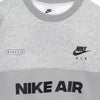 Nike Felpa Girocollo Uomo Sportswear Air Brushed-back Crew Lt Iron Ore/htr/phantom/black da uomo