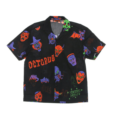 OCTOPUS Camicia Manica Corta Uomo Halloween Monsters Familiy Shirt Black/purple da uomo