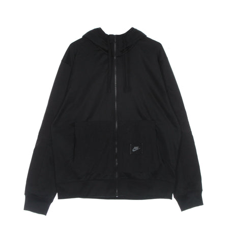Nike Felpa Cappuccio Zip Uomo Sportswear Spu Dri-fit Fleece Full-zip Hoodie Bb Black/black da uomo