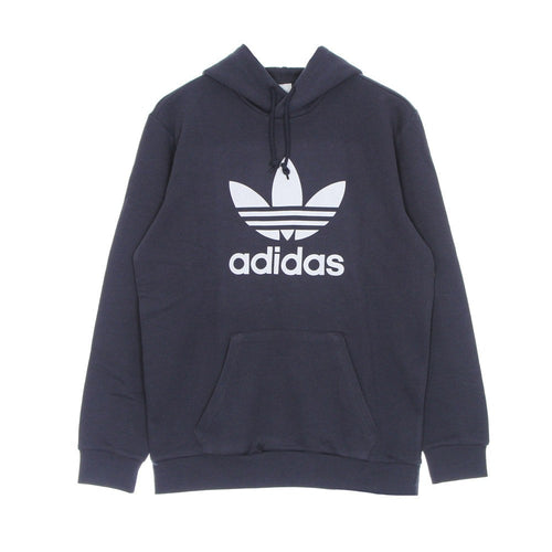 Adidas Felpa Leggera Cappuccio Uomo Trefoil Hoody Shadow Navy/white da uomo