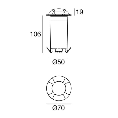 Linea Light ALCOR R4 Faretto Incasso 76869