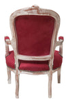 Biscottini Poltrona stile francese Luigi XVI in legno massello di faggio
