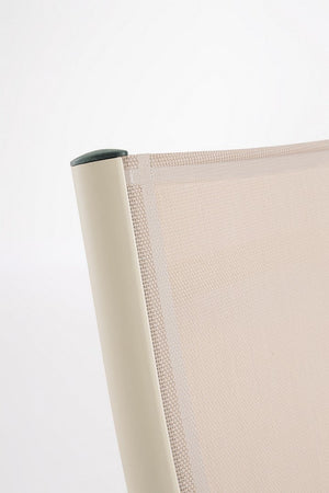 Poltrona Lounge reclinabile "Taylor" struttura in alluminio, da 53 x 166.5 x 90 cm