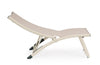 Poltrona Lounge reclinabile Taylor struttura in alluminio, da 53 x 166.5 x 90 cm