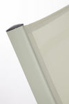Poltrona Lounge reclinabile Taylor struttura in alluminio, da 53 x 166.5 x 90 cm