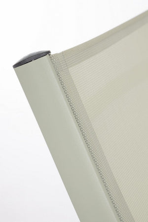 Poltrona Lounge reclinabile "Taylor" struttura in alluminio, da 53 x 166.5 x 90 cm