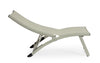 Poltrona Lounge reclinabile Taylor struttura in alluminio, da 53 x 166.5 x 90 cm