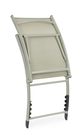 Poltrona Lounge reclinabile "Taylor" struttura in alluminio, da 53 x 166.5 x 90 cm