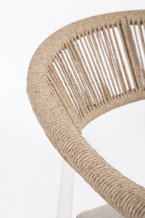 Salotto con poltrone e tavolino "Jandia" struttura in alluminio per veranda e giardino