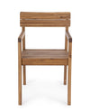 Sedia Rodano in legno di acacia con braccioli per interni ed esterni
