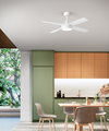 Ventilatore - struttura in metallo colore bianco opaco