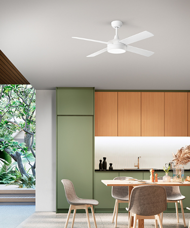 Ventilatore - struttura in metallo colore bianco opaco