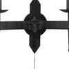Applique Industrial-Nordico Cartwheel Ii Ferro Nero 2 Luci E14