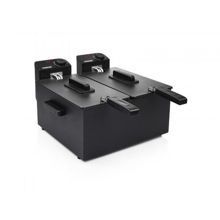 FRIGGITRICE NERA DOPPIA 2x3LT INOX 3600W