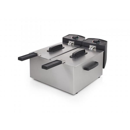 FRIGGITRICE ARGENTO DUAL 2x3L INOX 3600W