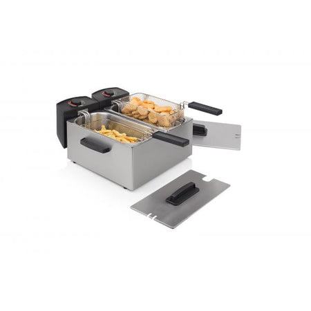 FRIGGITRICE ARGENTO DUAL 2x3L INOX 3600W