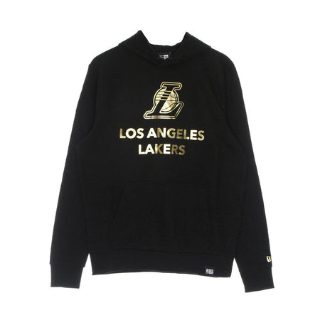 NEW ERA Felpa Leggera Cappuccio Uomo Nba Black and Gold Metallic Hoody Loslak Black/gold da uomo