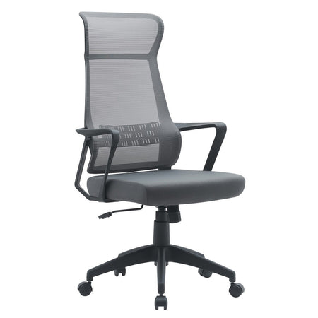 Poltrona "Hoboken" da gaming ed ufficio ergonomica in poliestere con braccioli e ruote