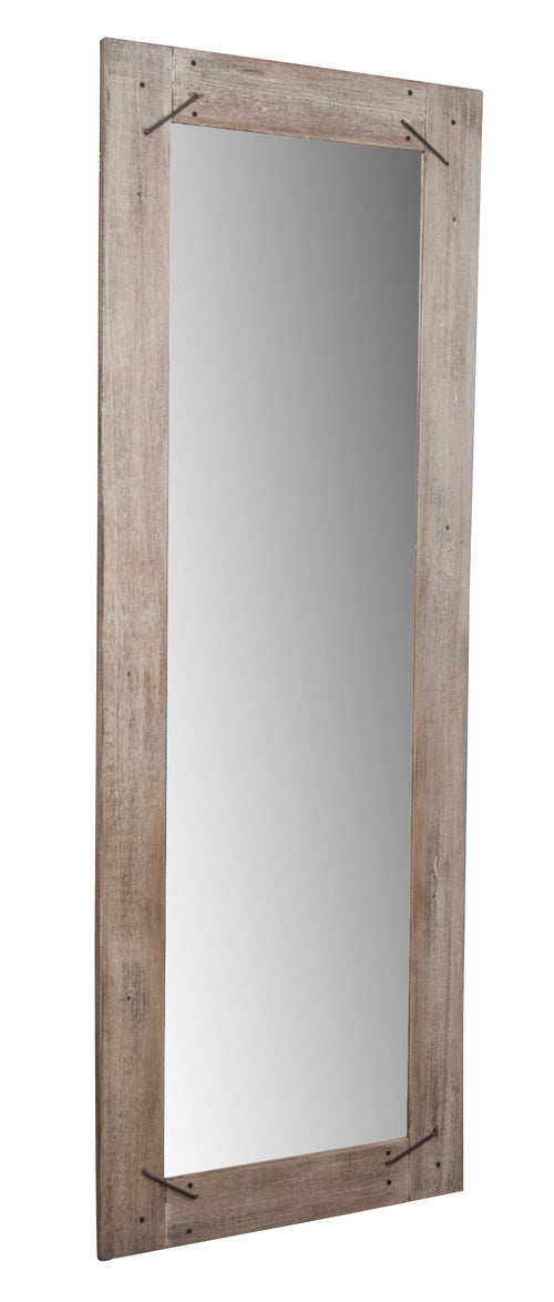 Biscottini Specchio da parete in legno massello RUSTICO effetto antico dipinto Offerta