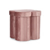 Poltrona Pouf Jocelyn per interno, con struttura in mdf