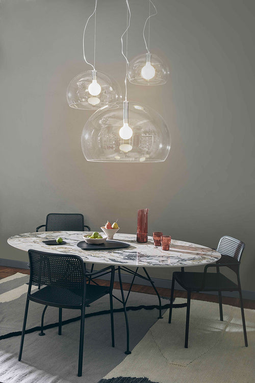 SOSPENSIONE FL/Y D.52 CM.E27 CRISTALLO