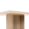 Tavolo da pranzo da 2 a 4 persone - Quadrato - Classico - Decoro rovere - GUSTAVE - L 80 xl 80 cm