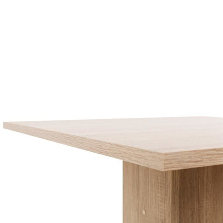 Tavolo da pranzo da 2 a 4 persone - Quadrato - Classico - Decoro rovere - GUSTAVE - L 80 xl 80 cm