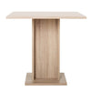 Tavolo da pranzo da 2 a 4 persone - Quadrato - Classico - Decoro rovere - GUSTAVE - L 80 xl 80 cm