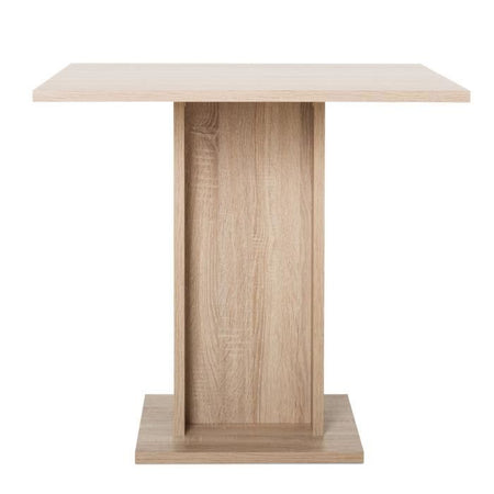 Tavolo da pranzo da 2 a 4 persone - Quadrato - Classico - Decoro rovere - GUSTAVE - L 80 xl 80 cm