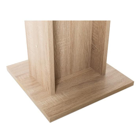 Tavolo da pranzo da 2 a 4 persone - Quadrato - Classico - Decoro rovere - GUSTAVE - L 80 xl 80 cm