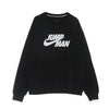 JORDAN Felpa Girocollo Uomo Jumpman Fleece Crew Black/black da uomo